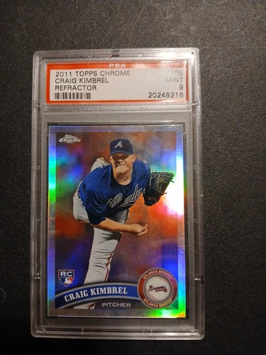 2011 Topps Chrome Refractor Craig Kimbrel #195 PSA9