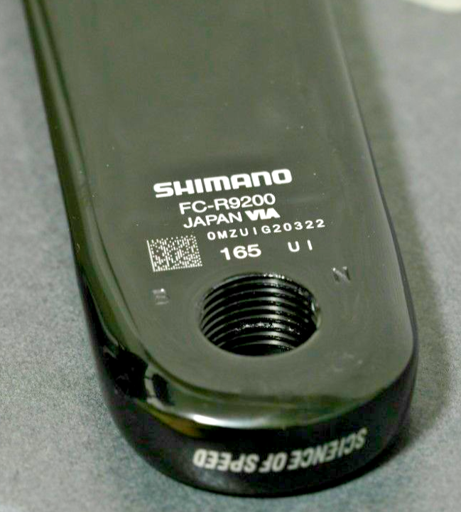シマノ FC-R9200 12s 165mm 54-40T Shimano Dura-Ace FC-R9200 12s 165mm 54/40T Road Bike
