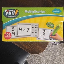 Power Pen Learning Cards Multiplication Cards, 106 Problems Grades 2-5