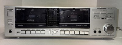 Vintage 1980's Realistic SCT-60 High Speed Dubbing Stereo Cassette Deck Working 