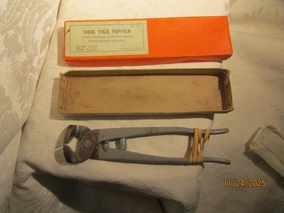 New Side Tile Nipper No 2-1 W/Box Made in Japan