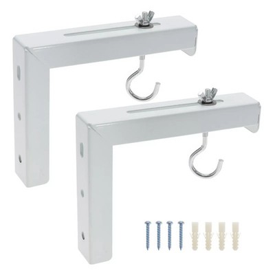 Beamer Leinwand L-Halterung Wand- oder Deckenmontage Aufhänger Halter mit Haken