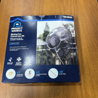 #ad Fan Misting Cooling System FS Project Source Quick attach Low Pressure 18 Sq ft $10.00
