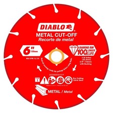Diablo DDD060DIA101F Type-1 Diamond Metal Cut Off Blade 6 Dia. x 7/8 in.