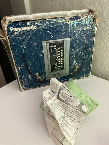Panasonic RF-433 FM-AM Portable Radio Receiver Stereo Vintage *TESTED & WORKS - Picture 7 of 9