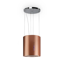 KLARSTEIN Cooker Hood Island Extractor 35 cm Kitchen Ceiling Steel Copper LED A+