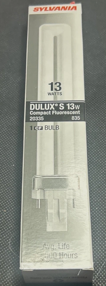 50 Sylvania 13W Dulux S Compact Fluorescent White GX23 Base CF13DS/800 ECO 20335 - Image 3 of 4