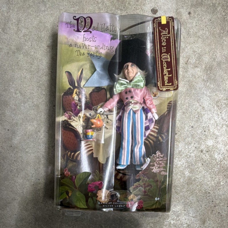 Barbie Collector Alice in Wonderland Mad Hatter Doll Figure 11 in 2021