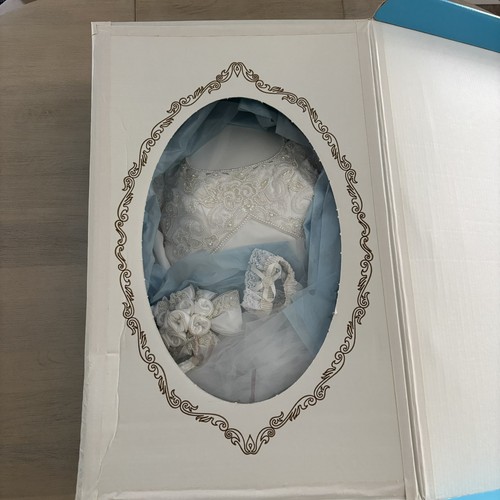 Vintage 1997 Wedding Dress/Gown In Keepsake Pak Box w/veil,headpiece,garter NICE - Picture 2 of 10