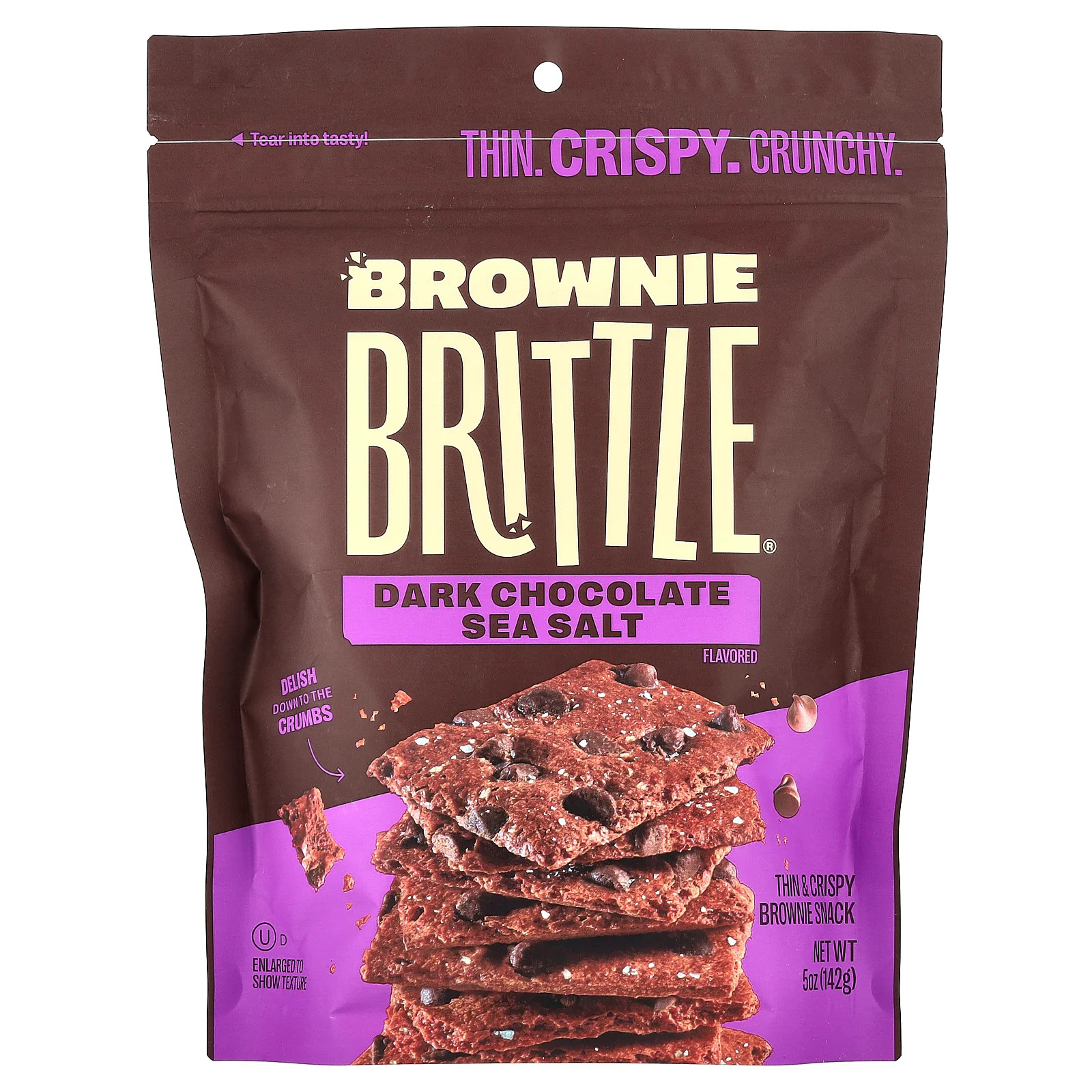 Брауни Ломкий Темный шоколад морская соль 5 унций 142 г 2090₽