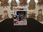Captain America Funko Pop! #1290 Amazon Exclusive Marvel Collectible Figure+Pin