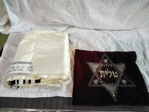 Jewish Prayer Shawl or Tallit, Made in Israel 