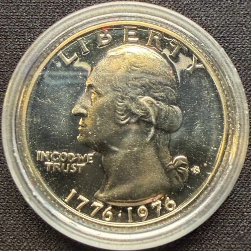 1976-S 40% Silver Gem Proof Washington Quarter Still in Capsule