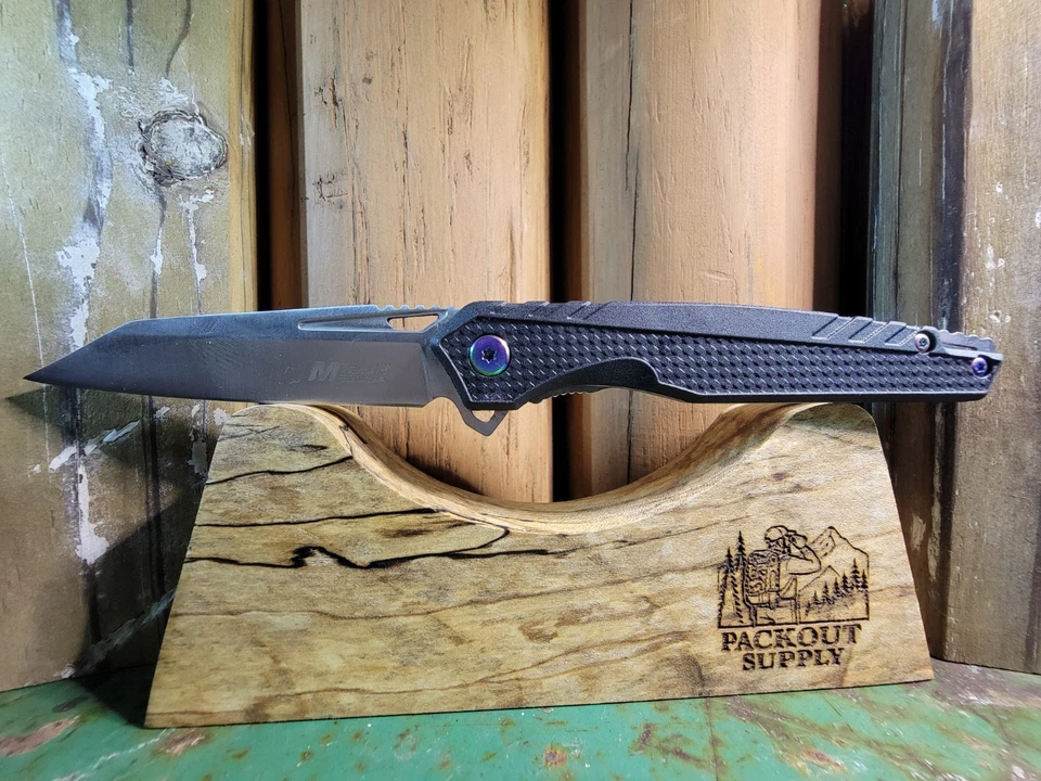 Navaja de Bolsillo MTec USA MT-A1194BRD Hoja Negra Mango G10 Foto 2 de 4