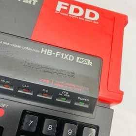 SONY HB-F1XD MSX2 Home Computer Console FDD Manual Retro Untested Junk Japan