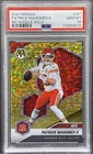 2021  MOSAIC PATRICK MAHOMES #221 NO HUDDLE GOLD /10 KC Chiefs PSA 10 Low Pop