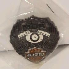 ⭐HARLEY DAVIDSON ENGINE NATIONAL HOG RALLY MDA 2007 VEST JACKET HAT PIN