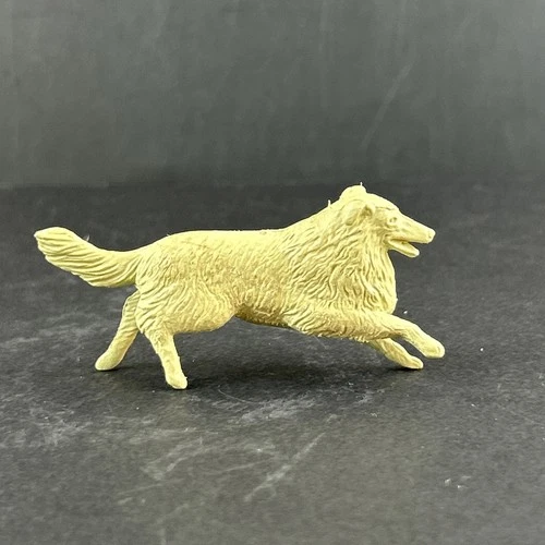 Marx vintage 54mm Lassie playset cream character Collie Dog Figure