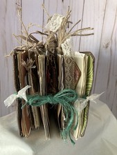 Garden Junk journal Handmade Scrapbooking Mixed Media 4 Signatures Small Unique