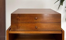 Paul McCobb Mid-Century Case Goods Jewelry Valet Box Tabletop Chest Drawers 1/2