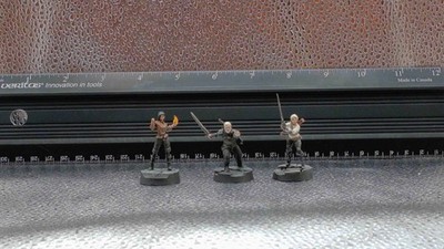 Characters x3  - The Witcher - Resin  - Brother Vinni - Well Painted and Based