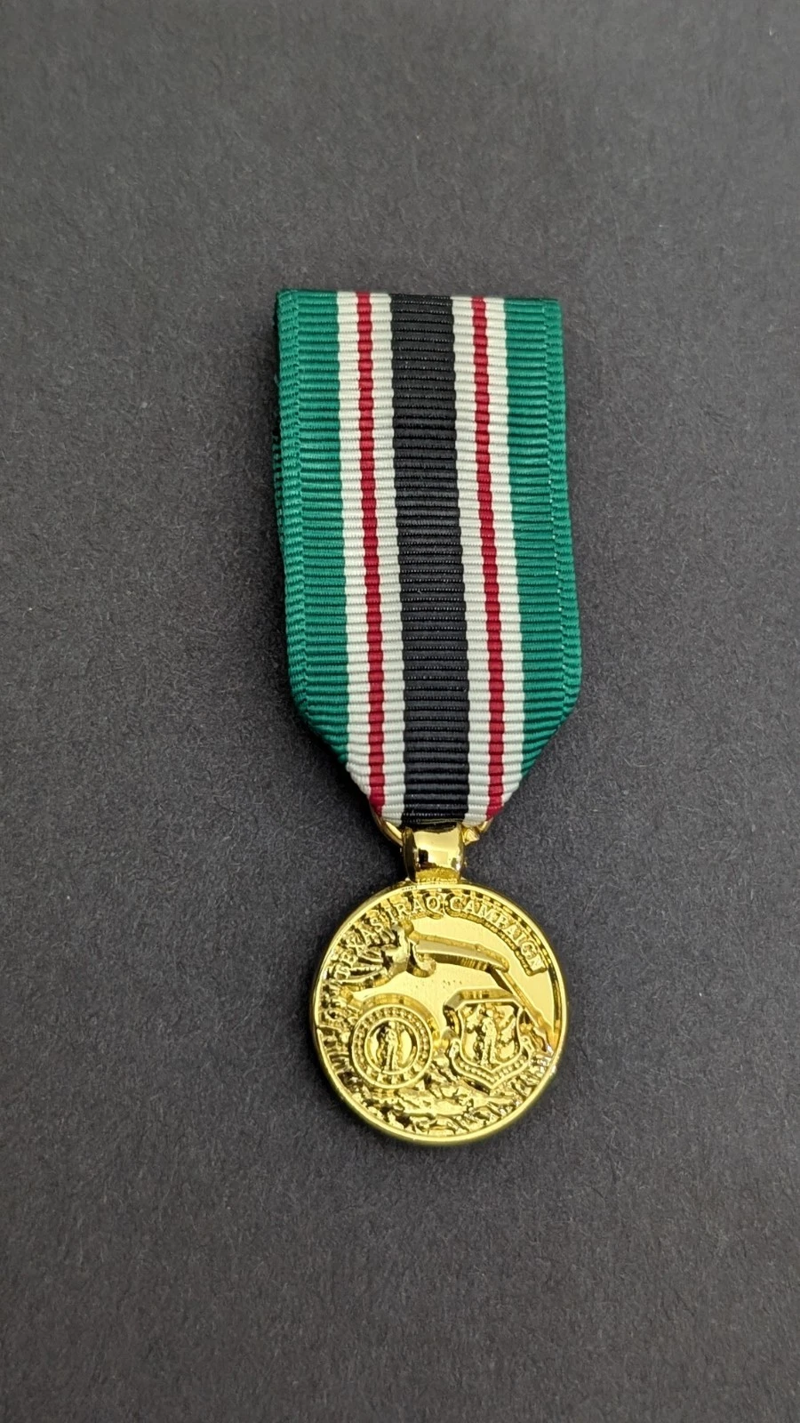 Miniature Texas Iraqi Campaign Medal - GOLD - Discontinued Medal - Super Rare -