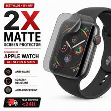 2X Matte Anti-Glare Hydrogel Screen Protector Apple Watch All Series 38-49mm