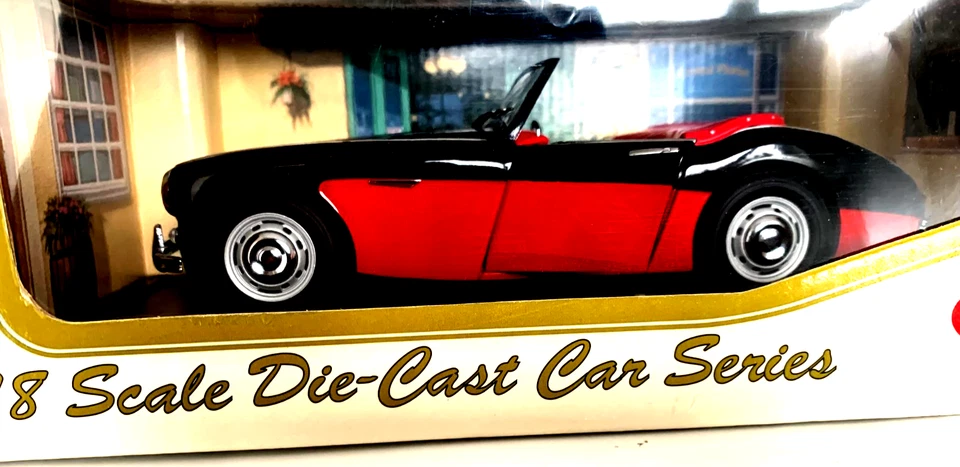 Kyosho 1:18 Die Cast Austin Healey 3000 Mk1 BLACK /RED BODY NUMBER 08141KR - Image 3 of 4