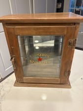 Early 1900s Antiseptic Sterilizer Cabinet, Oak Wood, Doctor,  Barber, Pharmacy 
