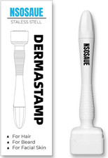 Dermastamp for Hair  Beard Micro-Exfoliating Tool for Women and Men