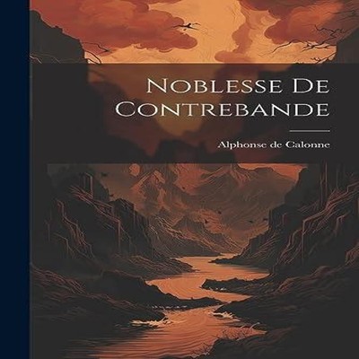 Noblesse De Contrebande Alphonse De Calonne Paperback Creative Me