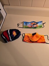 3 Disney Winnie The Pooh Cloth Reusable Face Masks