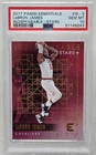 2017 Esseentials Foil Stars LeBRON JAMES CARD Pop 10 PSA 10 GEM MINT