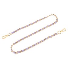 39" Purse Strap with Buckle for Shoulder and Cross Body Purple Gold