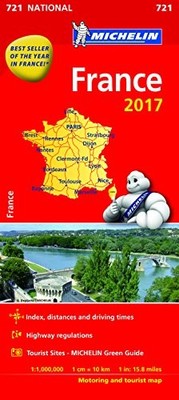 France 2017 (Michelin National Maps) by Michelin Sheet map, folded Book The Fast