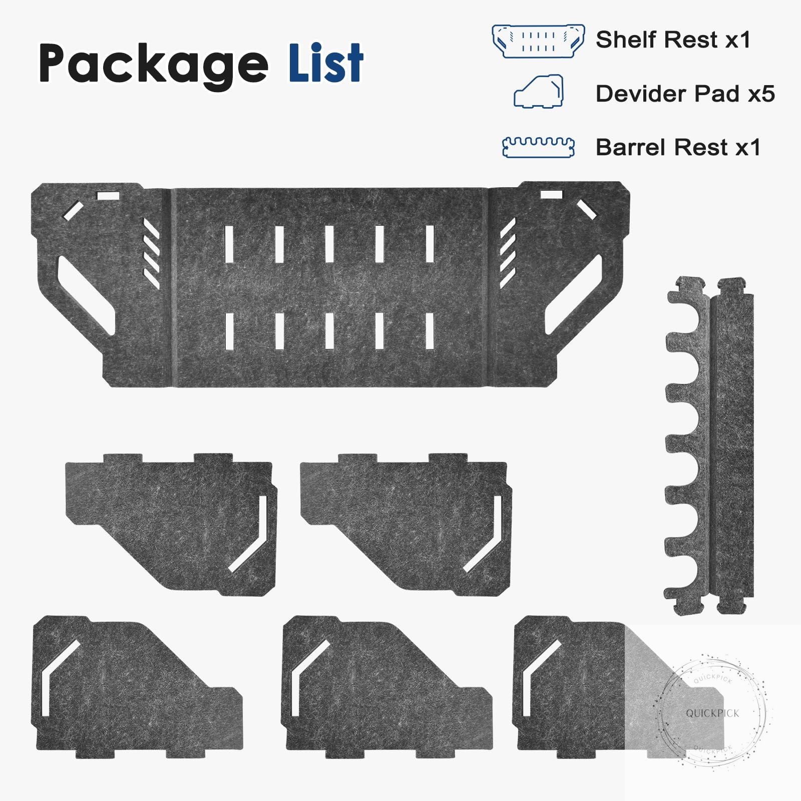 Pistol Rack for Gun Safe, Handgun Rack Pistol Stand Holder Gun Storage Organizer