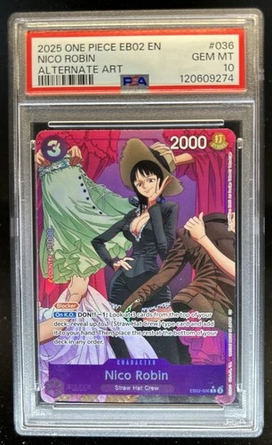 2025 One Piece Anime 25th Collection Nico Robin Alternate Art #EB02-036 PSA 10