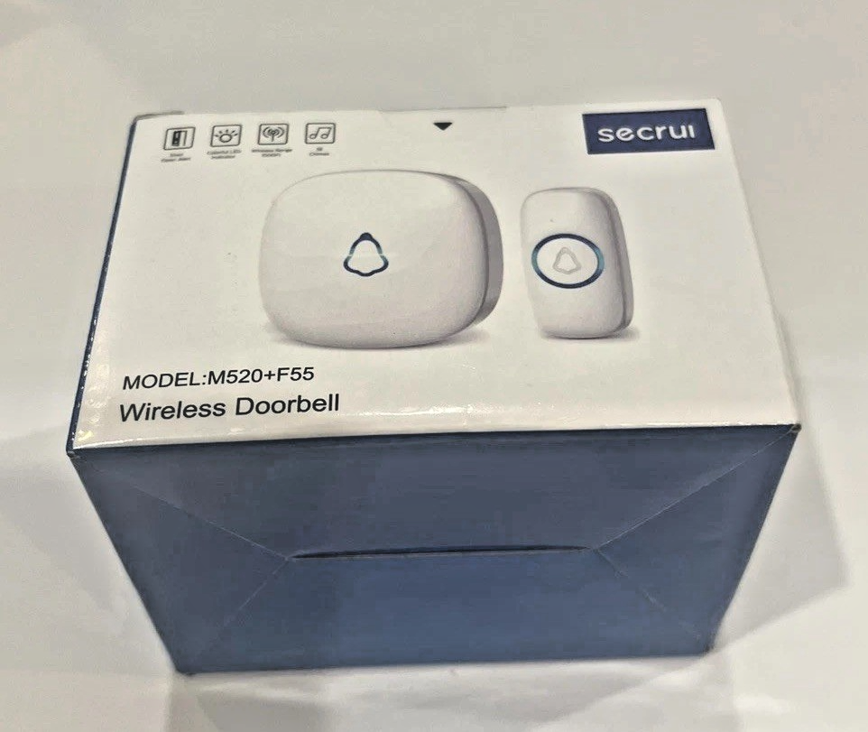 Wireless Doorbell with 58 Chimes LED 1000ft Range Adjustable Volume M520 F55-image