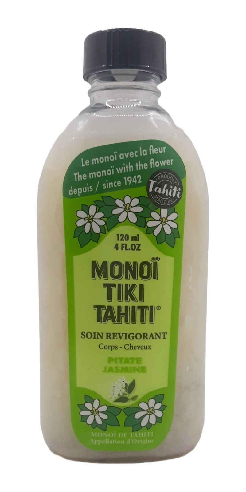 Monoi Tiare Cosmetics Кокосовое масло Жасмин (питат) 4 унции масла