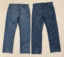 Levi's 514 Jeans Mens 28x28 Slim Straight Youth 16 Black Tag Blue Denim Lot 2
