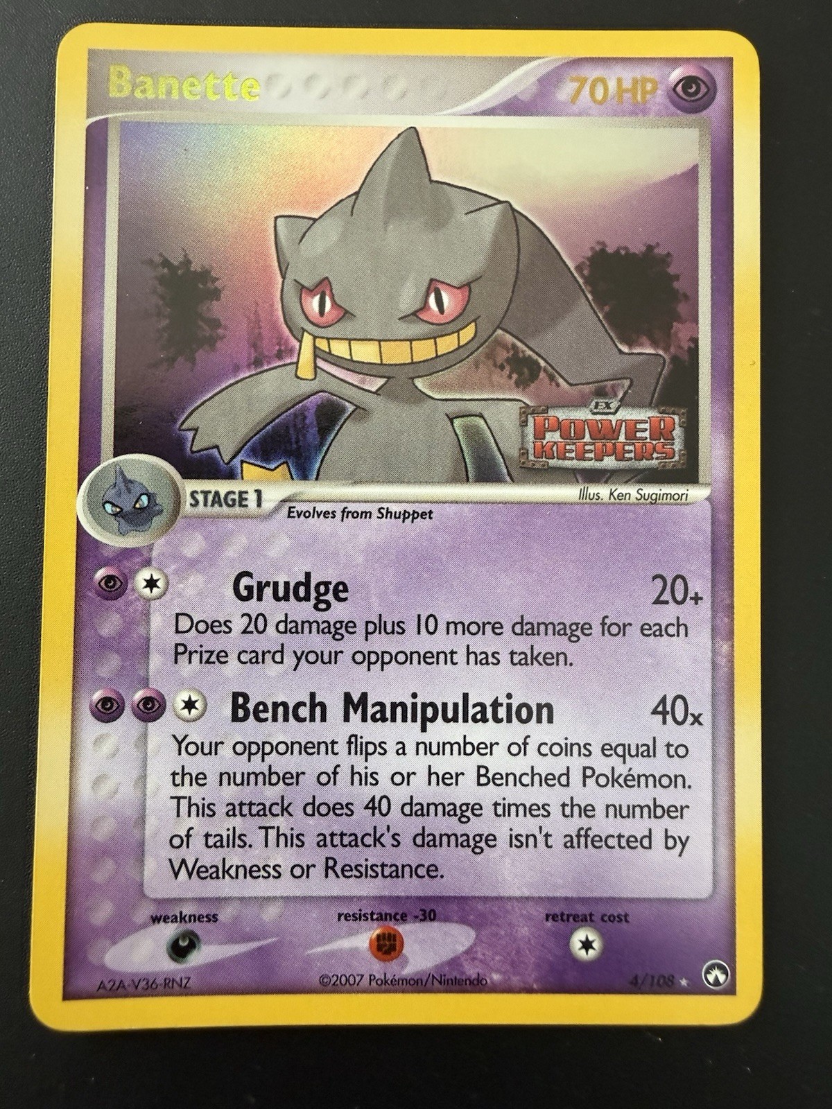 Pokémon TCG Power Keepers Banette 4/108 Stamped Reverse Holo Near Mint