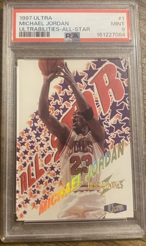 1997 ULTRA ULTRABILITIES ALL-STAR #1 MICHAEL JORDAN PSA 9!!