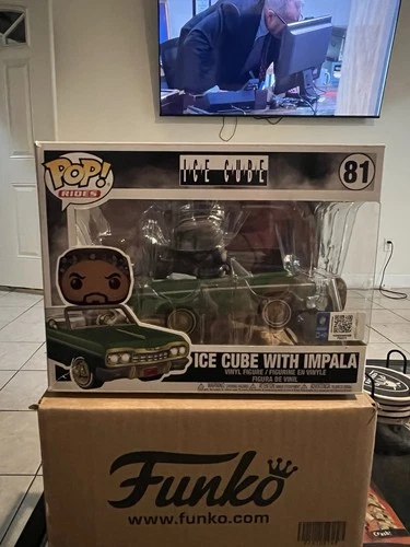 Funko Pop! Rocks Rides #81 Ice Cube with Impala Vaulted Rare