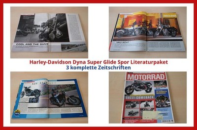 Harley-Davidson Dyna Super Glide Spor Literaturpaket - 3 komplette Zeitschriften