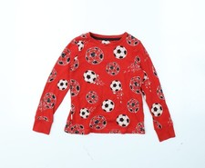 Pullover Pulli Jungen UK Gr&ouml;&szlig;e 6 Jahre George rot
