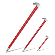 Heavy Duty Pry Bar Set 8 12 18 24 Inch 4 Piece Mechanic Tools Strike Cap