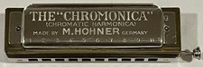 Vintage M. Hohner The  Chromonica  Harmonica 260 Key of G with Box Germany