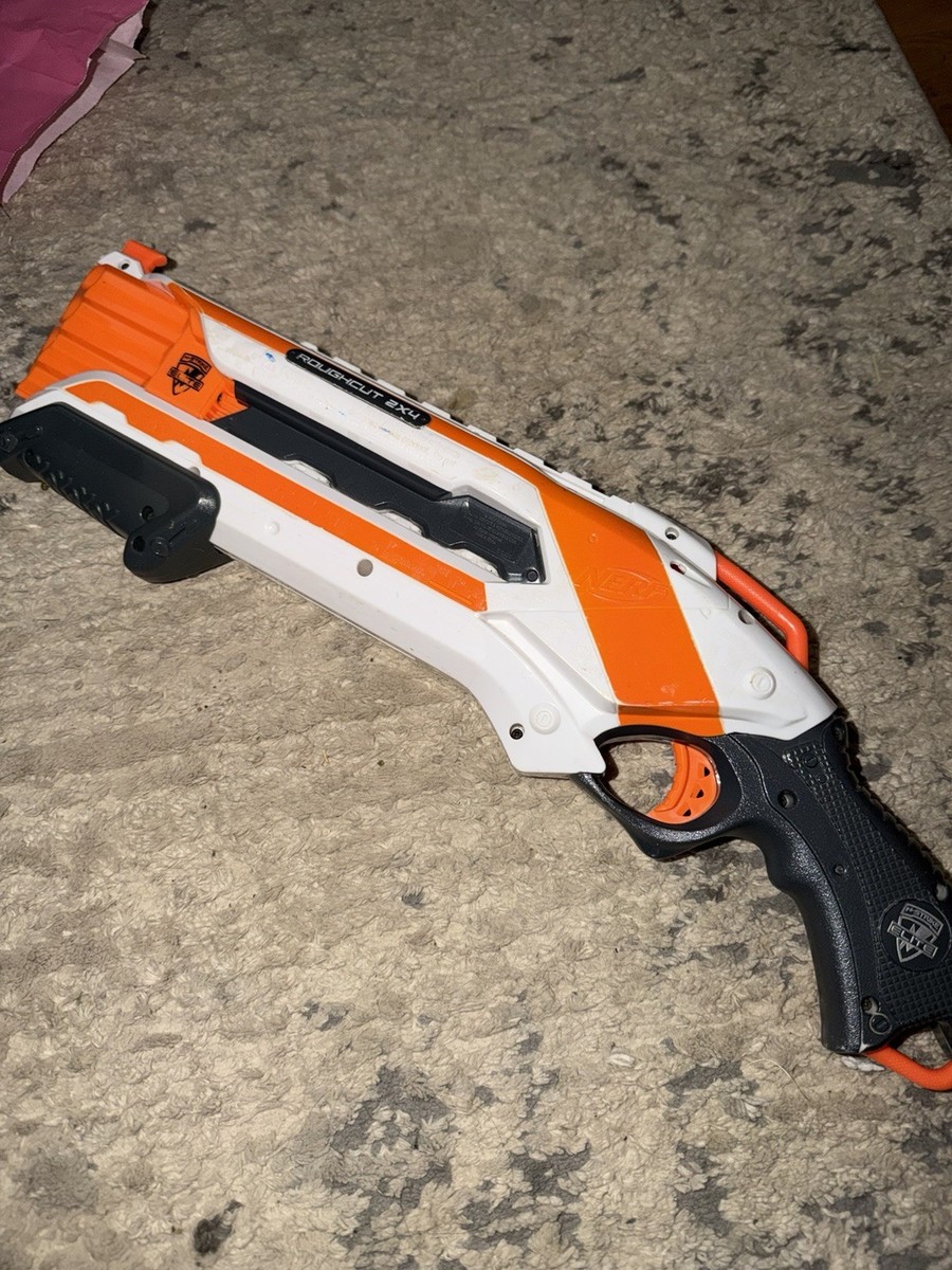 NERF N-STRIKE ELITE ROUGHCUT 2X4 BLASTER SHOTGUN C-015C - TESTED