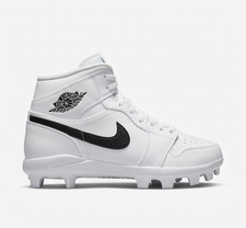 Jordan 1 Retro MCS 'White Black' - Men's Baseball Cleats AV5354-101 NWT NIB