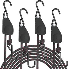 Kayak Straps Tie Downs 4 Pack, Roof Rack Straps Adjustable Ratchet Tie Down S...